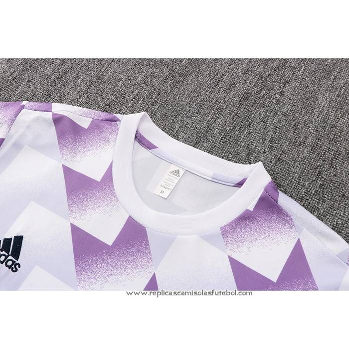 Fato de Treino
 Real Madrid 2022-2023 Manga Curta
 Branco
 y Purpura